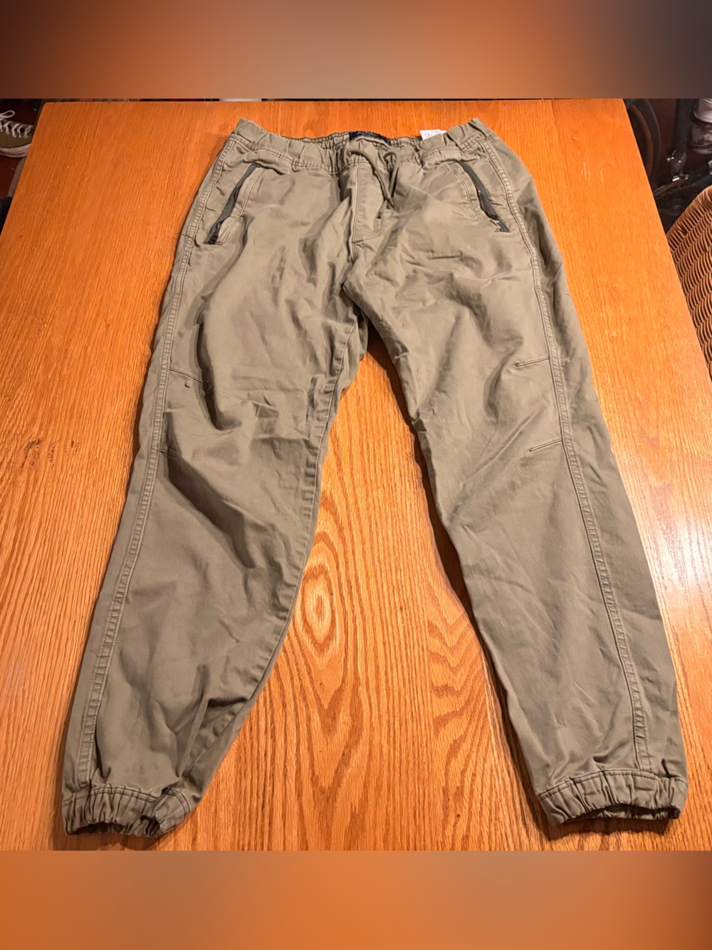 Abercrombie & Fitch Men’s M Olive Green Cotton Jogger Pants
